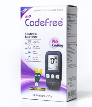 CODE FREE Blodsukkerapparat Til M�ling Af Blodsukker  