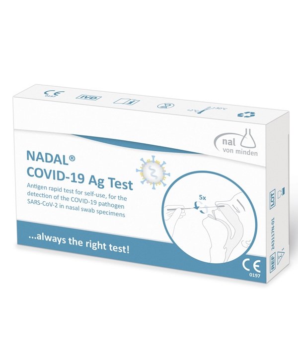 NADAL COVID-19 Ag Test | Godkendt Hjemmetest Kviktest Coronavirus Selvtest 