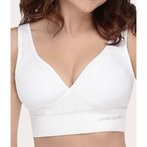 SANKOM Classic Holdningskorrigerende BH, Komfort Hvid