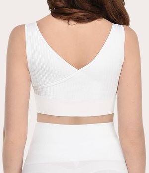 SANKOM Classic Holdningskorrigerende BH, Komfort Hvid